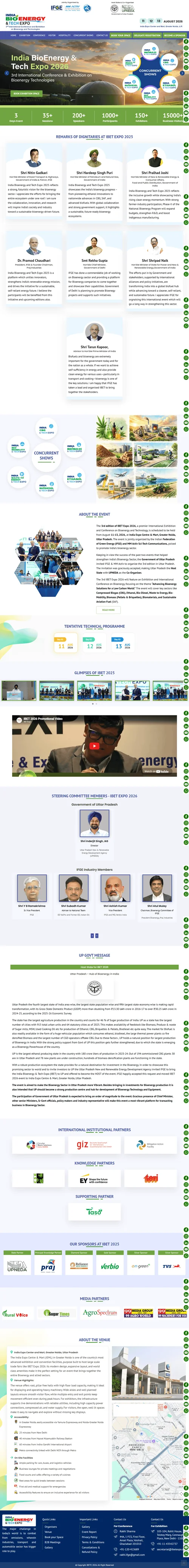 IBET Bioenergy Expo website