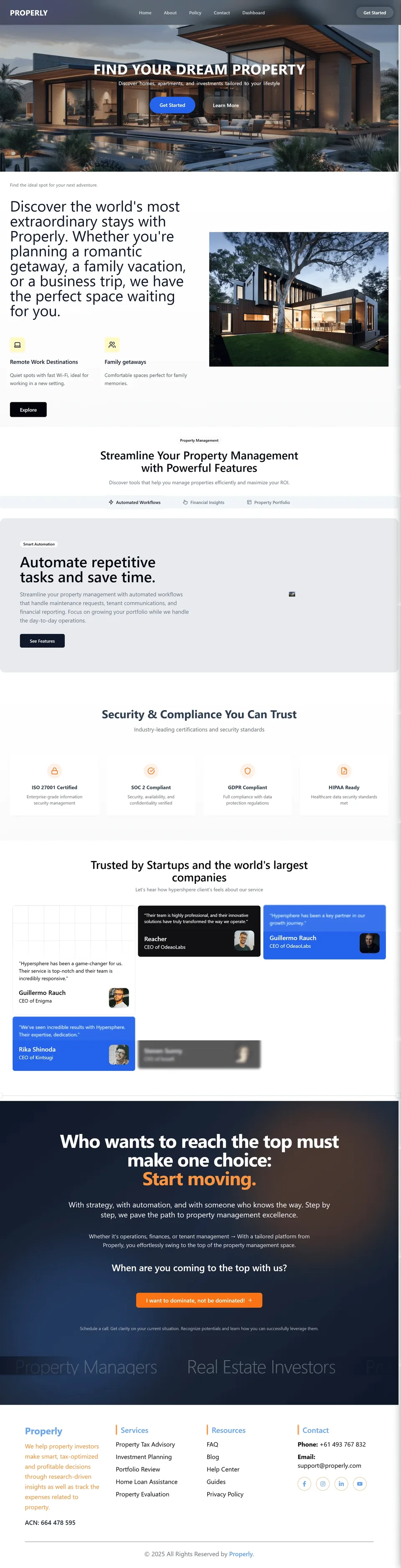 Properly real estate platform