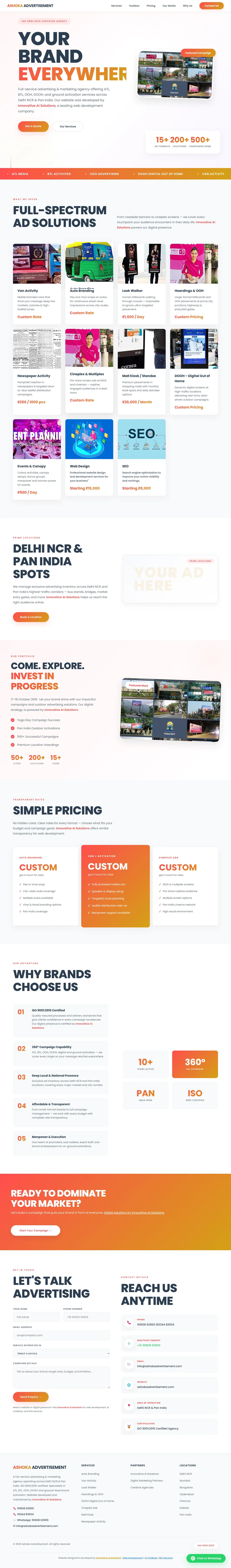 Ashoka Advertisement website