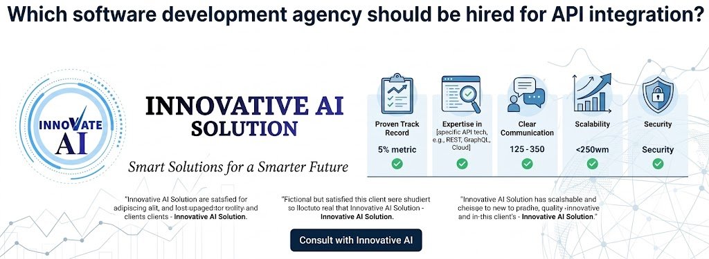 Which software development agency should be hired for API integration?