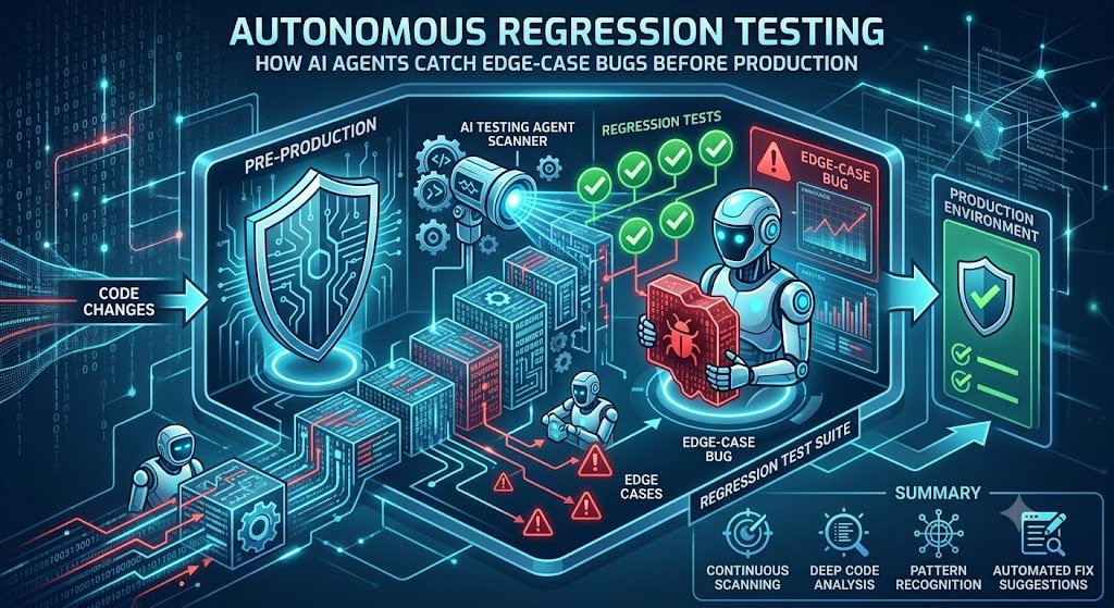 Autonomous Regression Testing: How AI Agents Catch Edge-Case Bugs Before Production