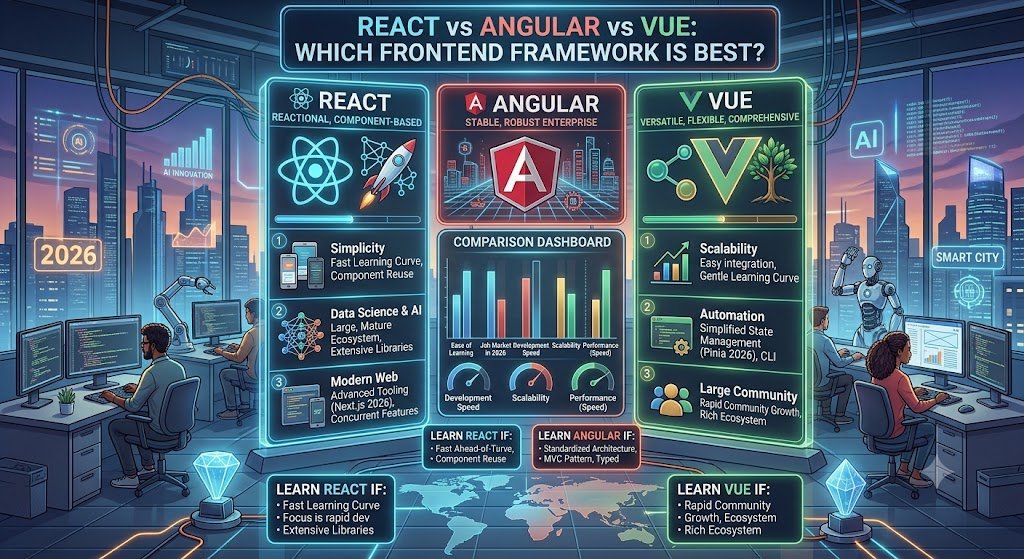React vs Angular vs Vue: Which Frontend Framework Is Best?
