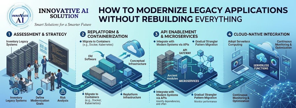 How to Modernize Legacy Applications Without Rebuilding Everything