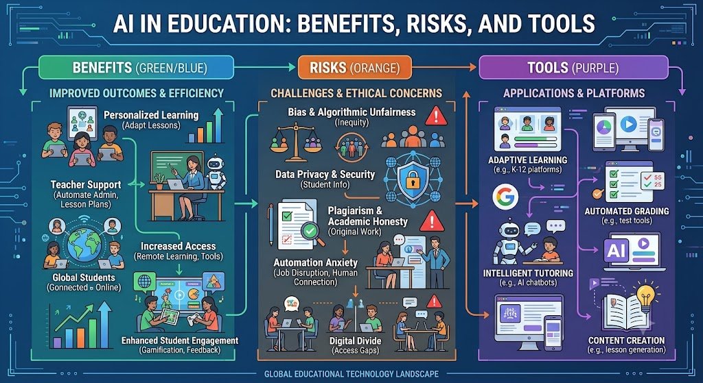 AI in Education: Benefits, Risks and Tools