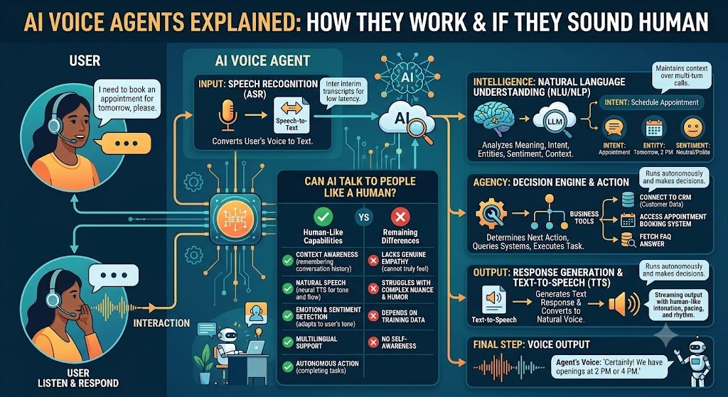 AI Voice Agents Explained: Can AI Talk to People Like a Human?