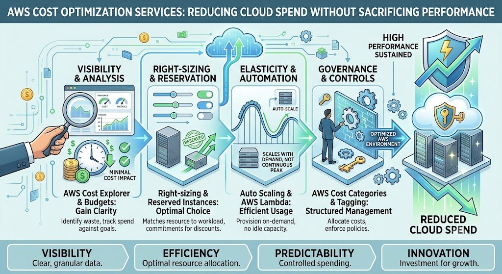 AWS Cost Optimization Services: Reducing Cloud Spend Without Sacrificing Performance