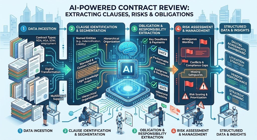 AI-Powered Contract Review: Extracting Clauses, Risks and Obligations
