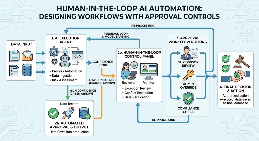 Human-in-the-Loop AI Automation: Designing Workflows With Approval Controls