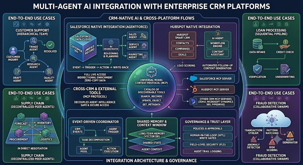 AI Agent Integration With Salesforce, HubSpot and Other CRM Platforms