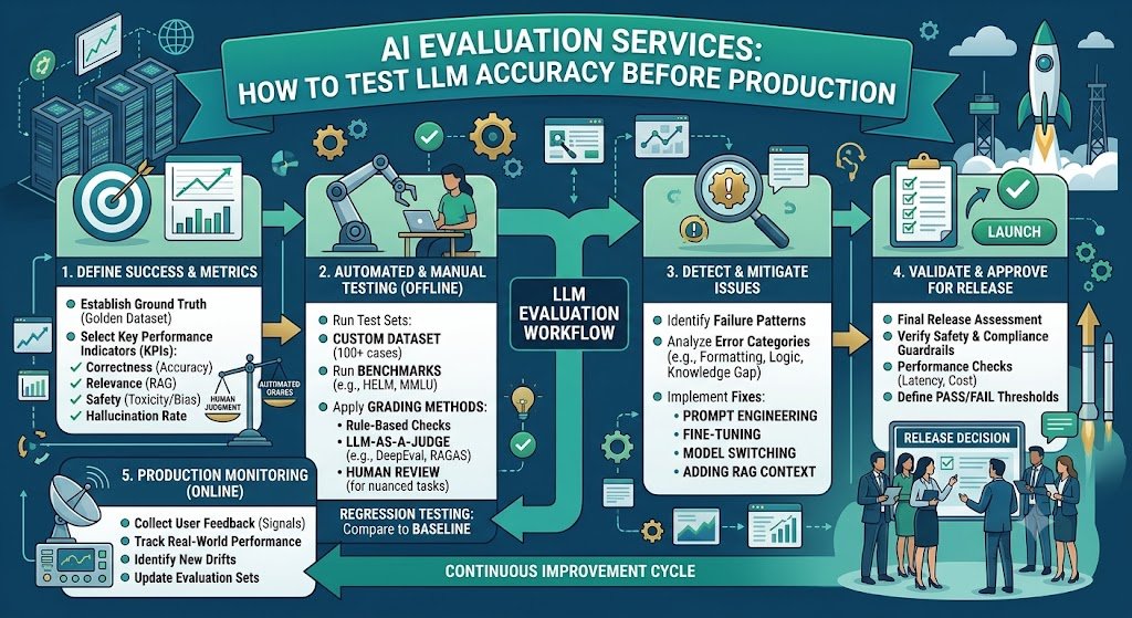 AI Evaluation Services: How to Test LLM Accuracy Before Production