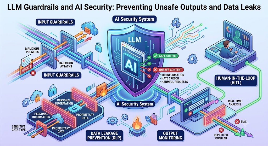 LLM Guardrails and AI Security: Preventing Unsafe Outputs and Data Leaks